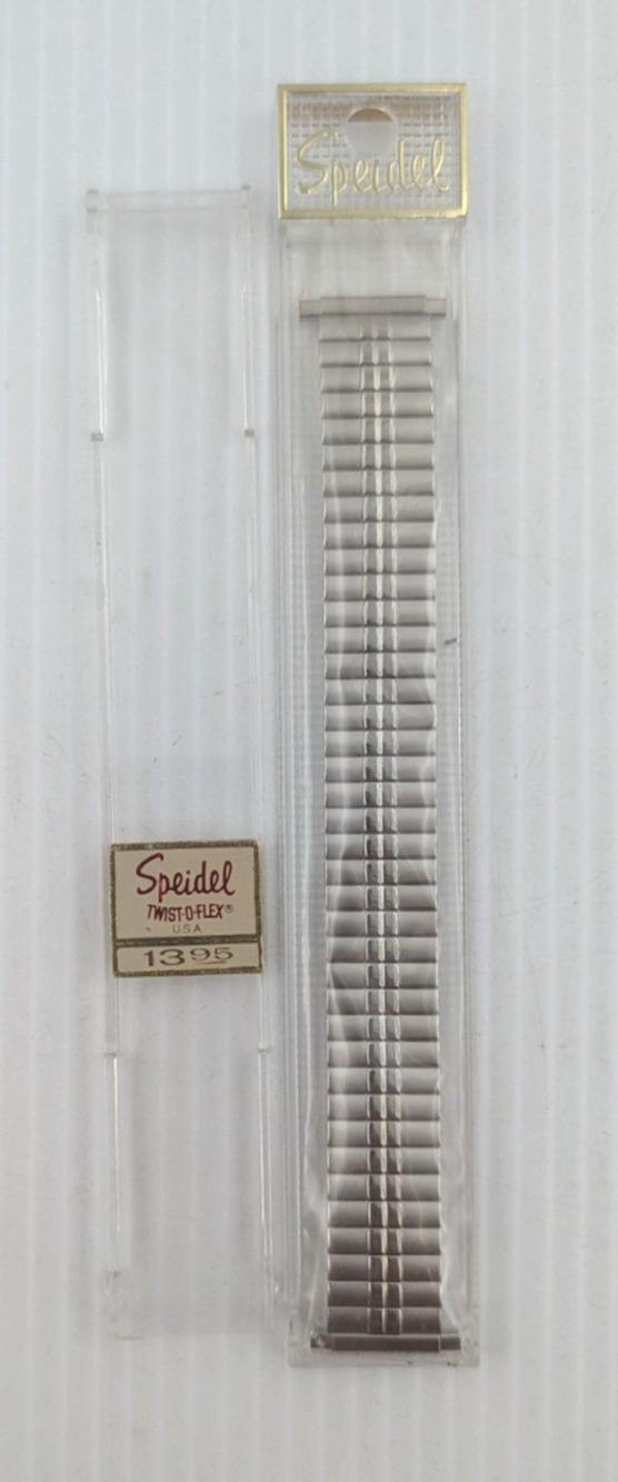 Speidel Silver Twist O Flex Stainless Steel Mens Watch Band